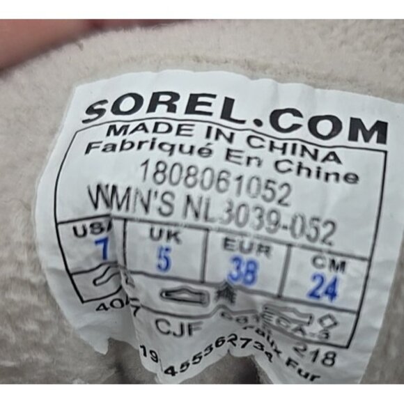 Sorel Explorer II Joan Winter Boots Booties NL3039-052 Fur Lined Suede Women's 7 - Picture 10 of 11